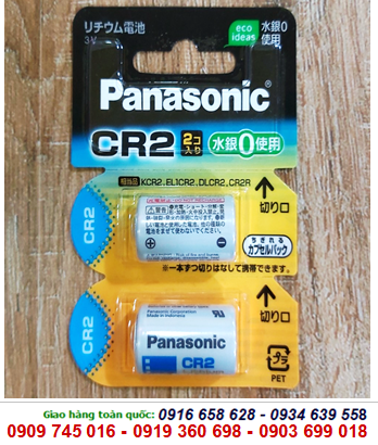 Panasonic CR-2W/2P; Pin 3v Lithium Panasonic CR-2W/2P Nội địa Nhật Chữ Nhật _ (Loại Vỉ 2viên)